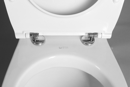 Capac vas wc slim, cu soft close, alb, Isvea [2]