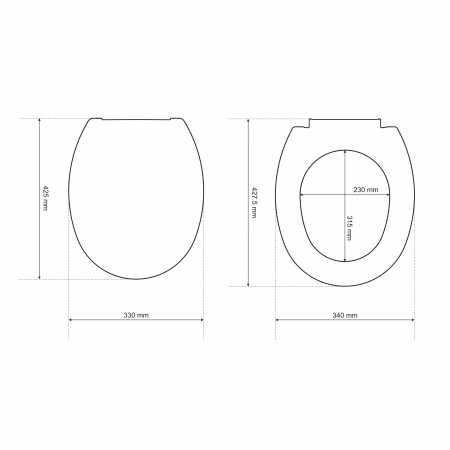 Capac wc alb Cersanit Roma, polipropilena [2]