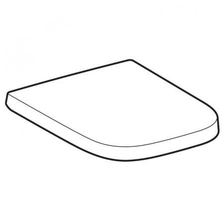 Capac WC alb cu soft close Geberit Selnova Square [1]