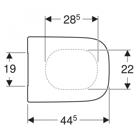 Capac WC alb cu soft close Geberit Selnova Square [4]