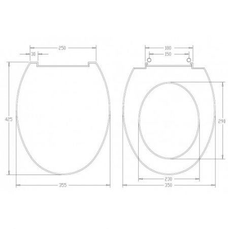 Capac wc alb duroplast Cersanit President [1]
