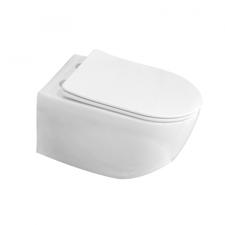 Capac WC alb soft close si quick release, Fluminia Minerva [1]