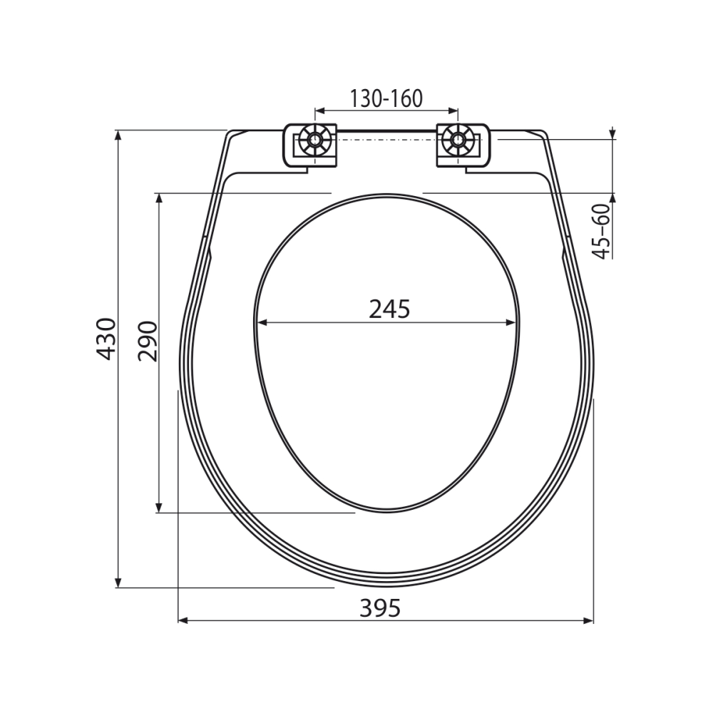 Capac wc antibacterian alb Alcaplast, Basic [1]