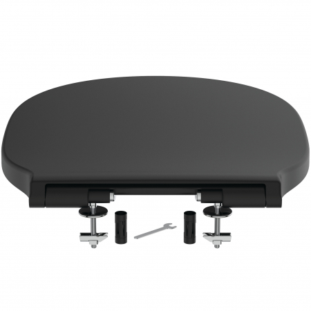 Capac wc soft close duroplast Ideal Standard Connect Air Slim negru mat [2]