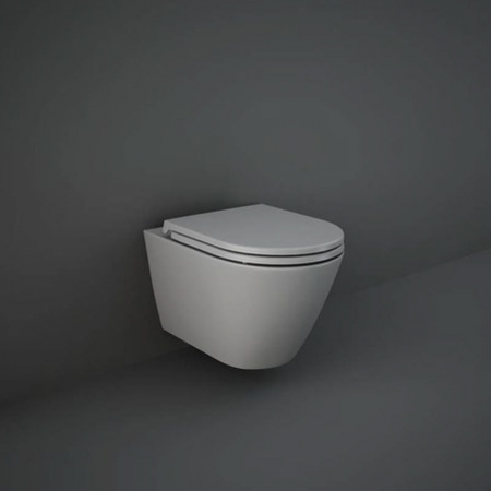 Capac Wc cu soft close si quick release, Feeling, gri mat, RAK [2]