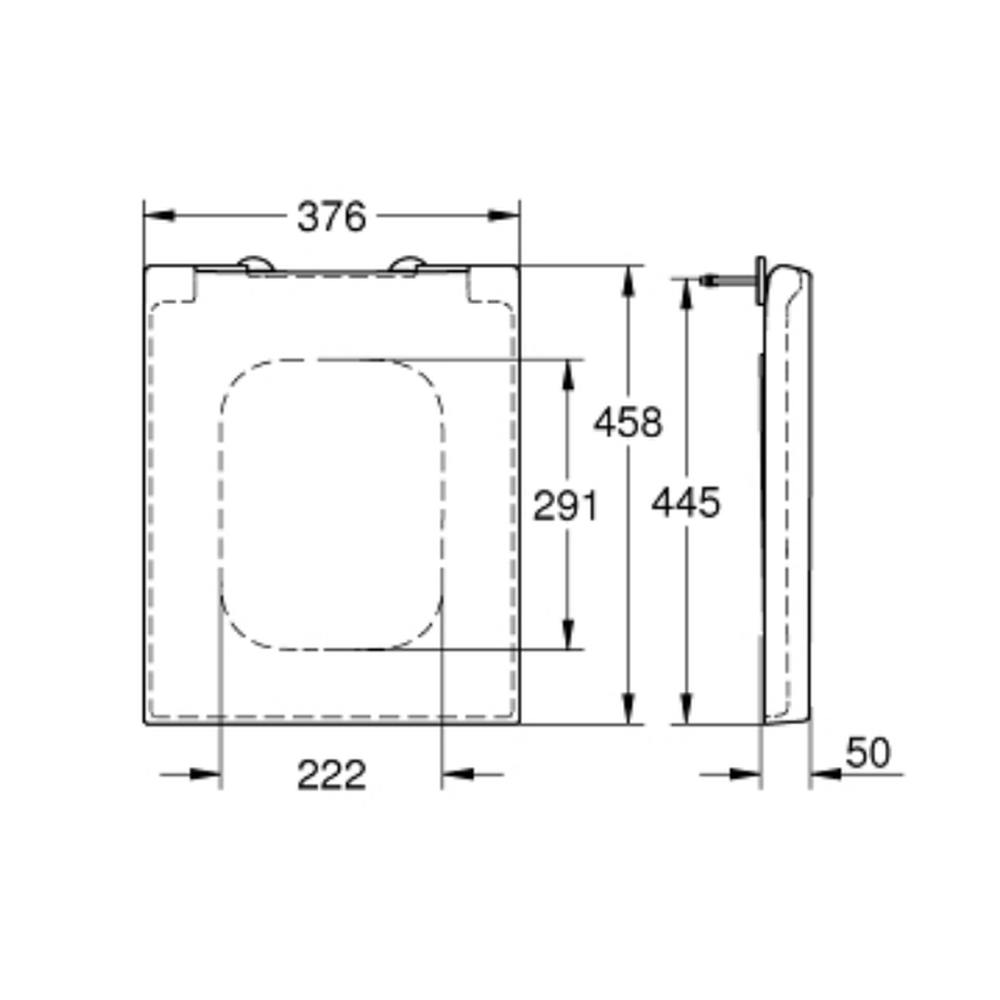 Capac wc soft close alb Grohe Cube Ceramic [2]