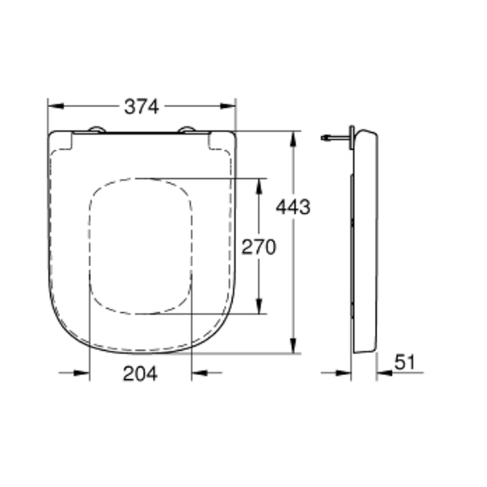 Capac wc alb Grohe Euro Ceramic New [1]