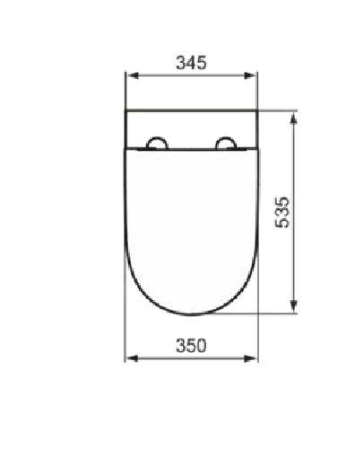 Capac pentru wc, alb, 53.5x35 cm, demontare rapida,  Ideal Standard I.life O [2]