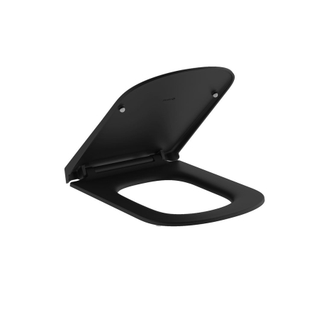 Capace WC - Capac WC Slim, SoftClosing, QuickRelease, negru mat, Kludi Resa S