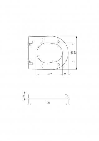 Capac wc soft close culoare alba Deante, Avis [4]