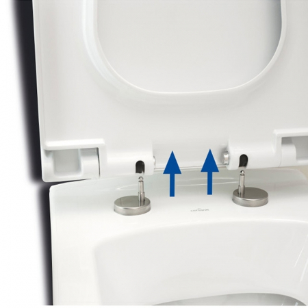 Capac wc soft close slim, alb Cersanit Terra [2]