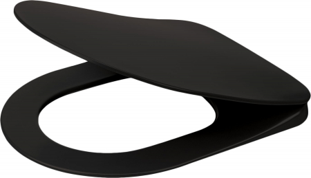 Capac wc soft close slim culoare negru, Deante, Poenia