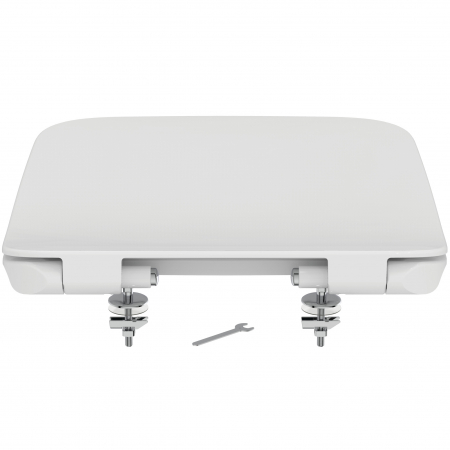 Capac wc soft close duroplast Ideal Standard Strada II Slim alb lucios [4]