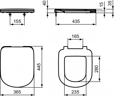 Capac wc soft close duroplast Ideal Standard Tempo II [6]