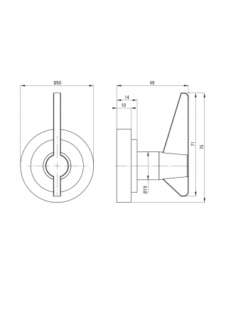 Cuier de baie auriu periat, Deante Temisto [4]