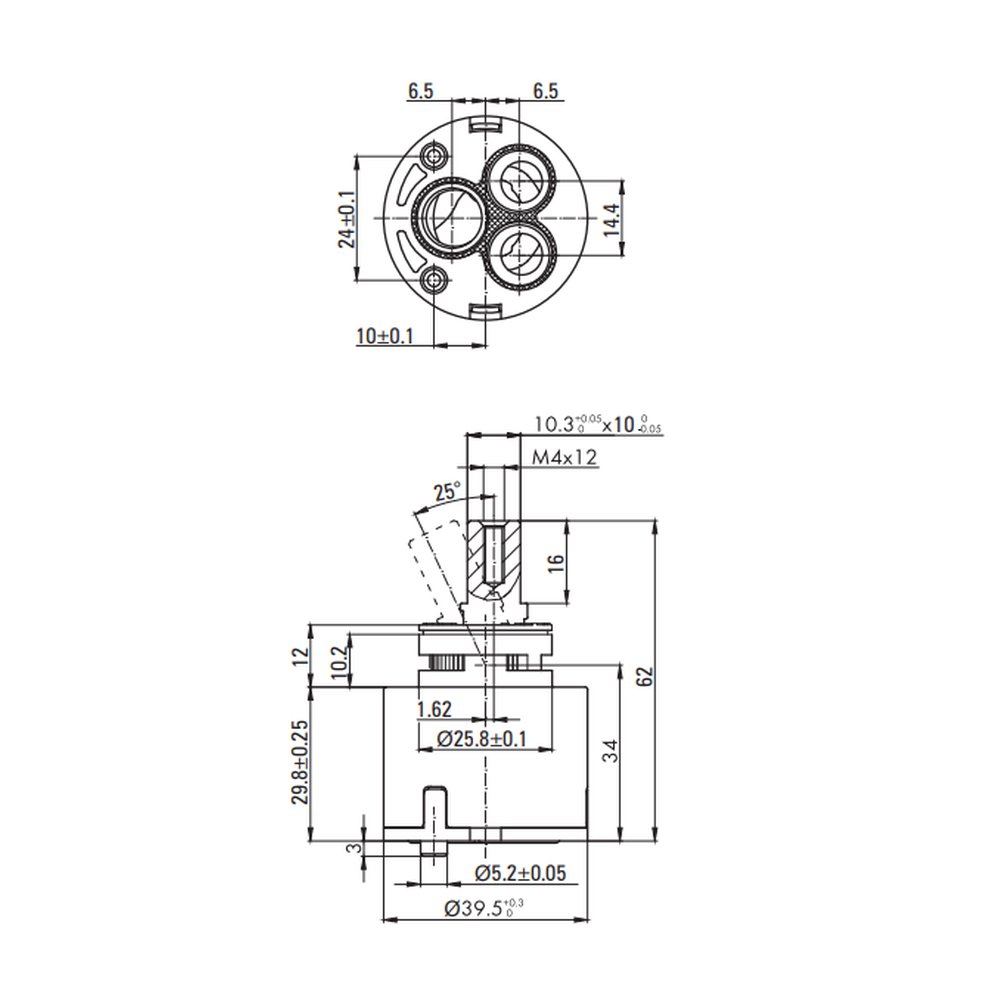 Cartus ceramic 40 mm Deante [1]