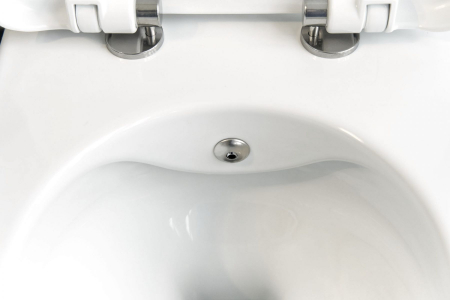 Vas wc cu functie de bideu incorporat si baterie, alb, Peonia Zero, Deante [2]