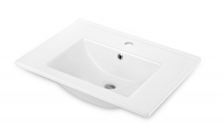 Chiuvete baie - Lavoar baie incastrat alb lucios 60 cm Deante Floks