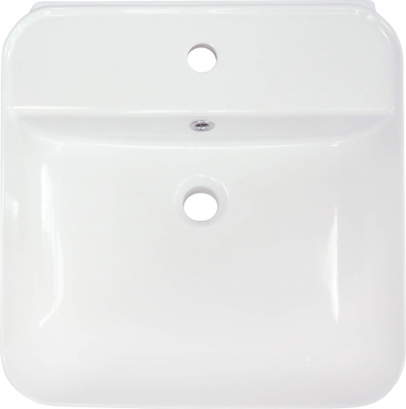 Lavoar baie suspendat alb 50 cm, dreptunghiular, Deante Hiacynt New [1]