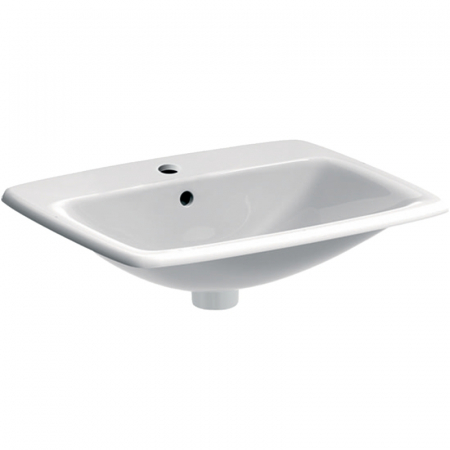 Chiuvete baie - Lavoar baie incastrat alb 55 cm Geberit Selnova Square