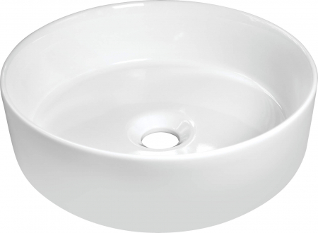 Chiuvete baie - Lavoar pe blat alb lucios 36 cm, rotund, Deante Silia