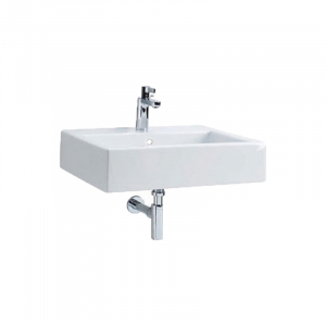 Chiuvete baie - Lavoar baie suspendat alb lucios 60 cm, dreptunghiular, Kolo Twins