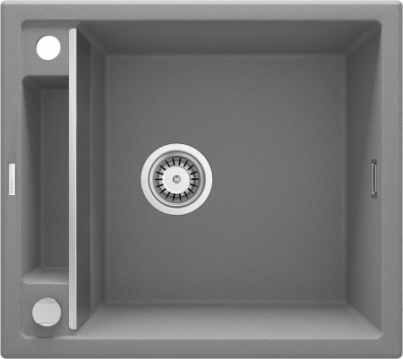 Chiuvete bucatarie compozit - Chiuveta bucatarie compozit gri mat fara picurator Deante Magnetic