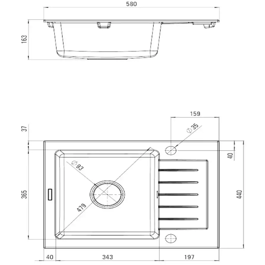 Chiuveta bucatarie compozit sampanie mat Deante ZORBA [1]