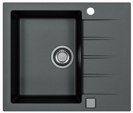 Bucatarie - Chiuveta bucatarie compozit negru carbon cu picurator Alveus Cadit 10
