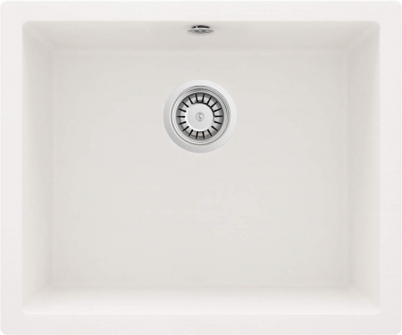 Bucatarie - Chiuveta bucatarie compozit sub blat alba Deante Corda Flush