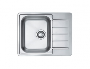 Bucatarie - Chiuveta bucatarie inox satin cu picurator, reversibila, Alveus Line Max 110