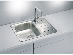 Chiuveta bucatarie inox satin cu picurator, reversibila, Alveus Line Max 110 [1]