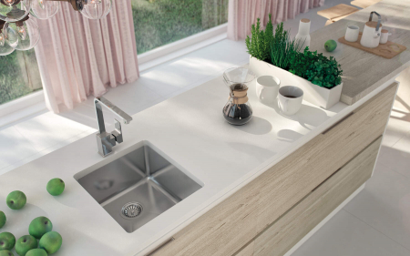 Chiuveta bucatarie inox cu montare sub blat 44x44 cm Deante Egeria [1]