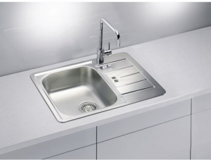 Chiuveta bucatarie inox leinen cu picurator, stanga, Alveus Line 60 [1]