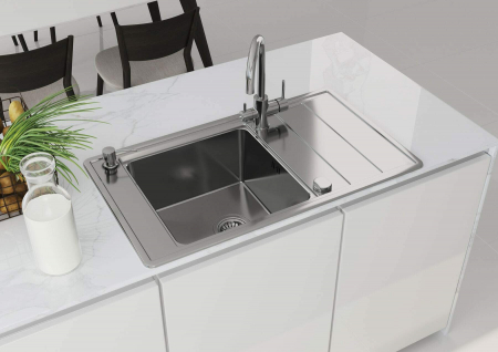Chiuveta bucatarie inox cu picurator crom Deante, Bolero [1]