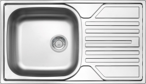 Chiuvete bucatarie inox - Chiuveta bucatarie inox cu picurator crom satin Deante Legato 113