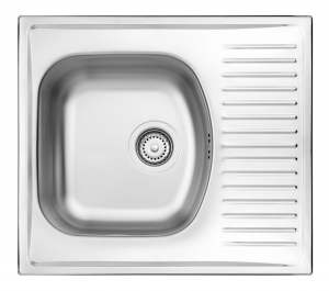 Chiuvete bucatarie inox - Chiuveta bucatarie inox cu picurator crom leinen Deante Techno 113