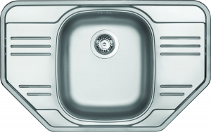 Chiuvete bucatarie inox - Chiuveta bucatarie inox cu picurator crom leinen Deante Xylo 613