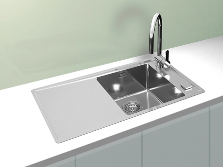 Chiuveta bucatarie inox cu picurator, cuva dreapta Alveus Stricto 10 [1]