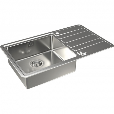 Chiuveta bucatarie inox cu pop-up si scurgere, cuva stanga, Alveus Rando 50 [1]