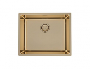 Bucatarie - Chiuveta bucatarie inox culoare bronz, montare pe blat, Alveus Monarch Kombino 50