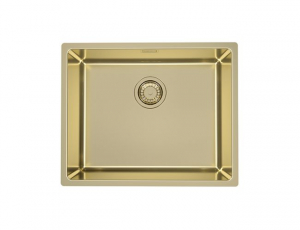 Bucatarie - Chiuveta bucatarie inox culoare aurie, montare pe blat, Alveus Monarch Kombino 50