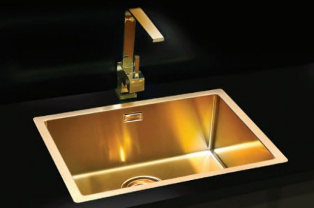 Chiuveta bucatarie inox culoare aurie, montare pe blat, Alveus Monarch Kombino 50 [1]