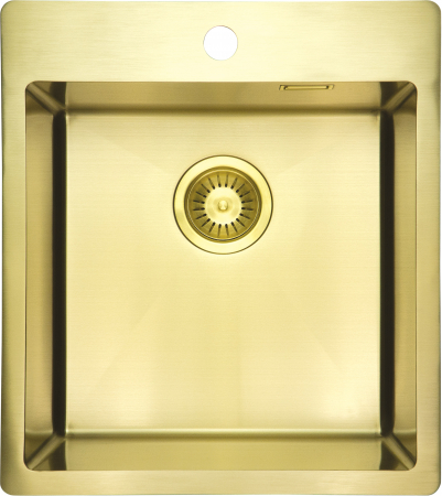 Bucatarie - Chiuveta bucatarie inox Deante Olfato, 45x50 cm, auriu periat