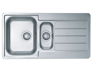 Chiuvete bucatarie inox - Chiuveta bucatarie inox doua cuve crom satin Alveus Line 10