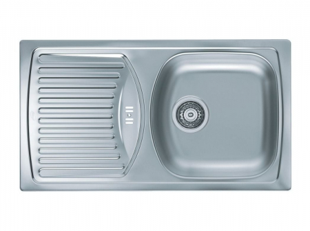 Chiuvete bucatarie inox - Chiuveta bucatarie inox leinen cu picurator, cuva dreapta, Alveus Basic 150