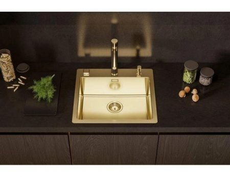 Chiuveta bucatarie inox culoare auriu Alveus Pure 70 [2]