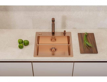 Chiuveta bucatarie inox culoare cupru Alveus Pure 70 [1]
