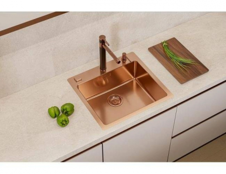 Chiuveta bucatarie inox culoare cupru Alveus Pure 70 [3]