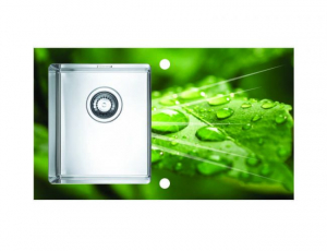 Bucatarie - Chiuveta bucatarie inox satinat cu sticla securizata, cuva stanga, Alveus Karat 10